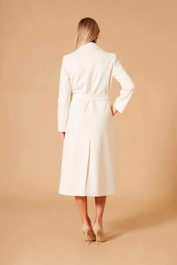 CAPPOTTO LUNGO MONOPETTO BIANCO