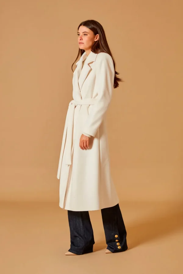 CAPPOTTO LUNGO MONOPETTO BIANCO