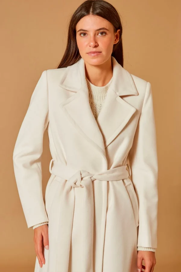 CAPPOTTO LUNGO MONOPETTO BIANCO